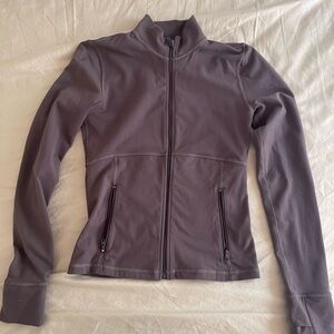 Aritzia TNA relay zip up workout jacket small gray